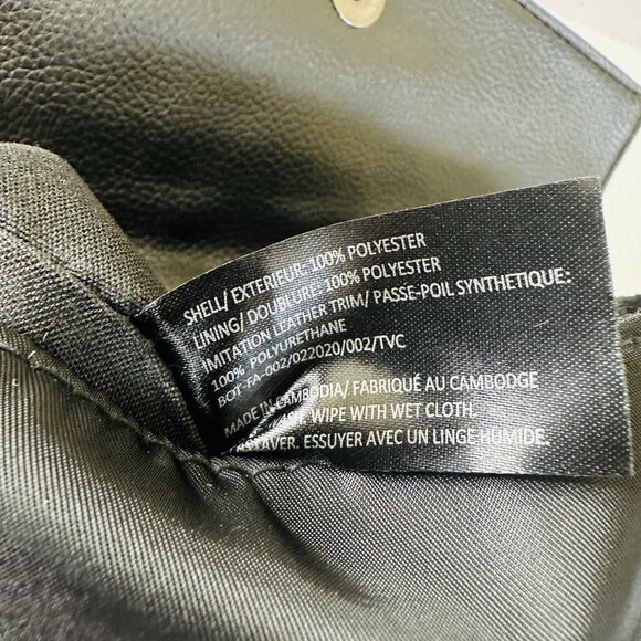 NEW! Botkier New York Trigger Mini Backpack Black Nylon Faux Leather Stylish main image 11